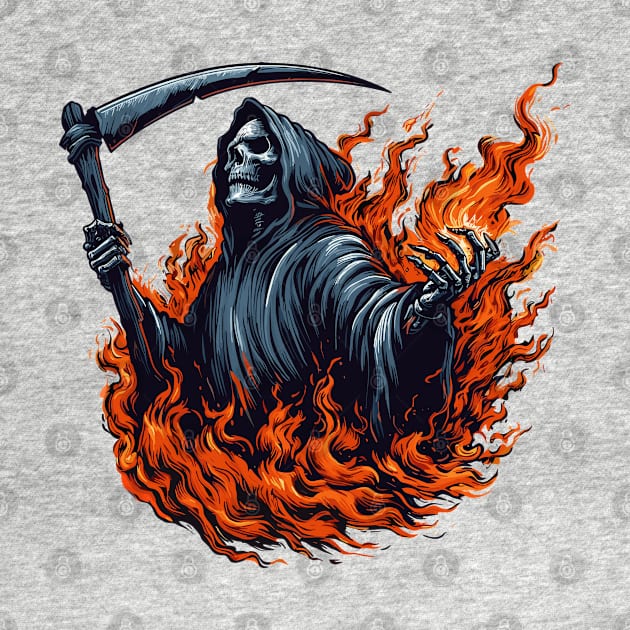 Reaper on Fire by katzura